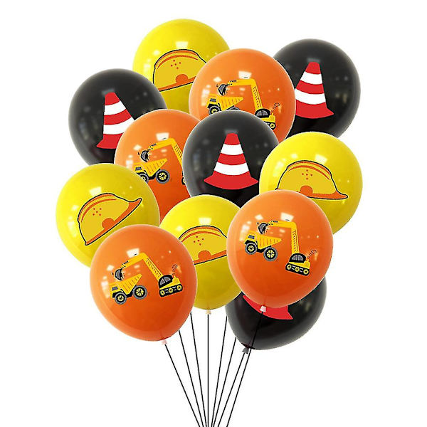 Engineering lastbil födelsedag flagga plantering ballong