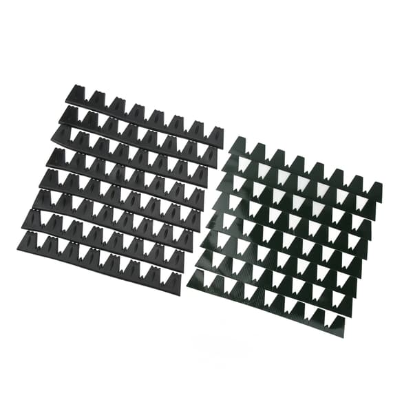 8PCS Främre Stötfångarskydd Anti Scratch Protector Universal Passform Bil Svart