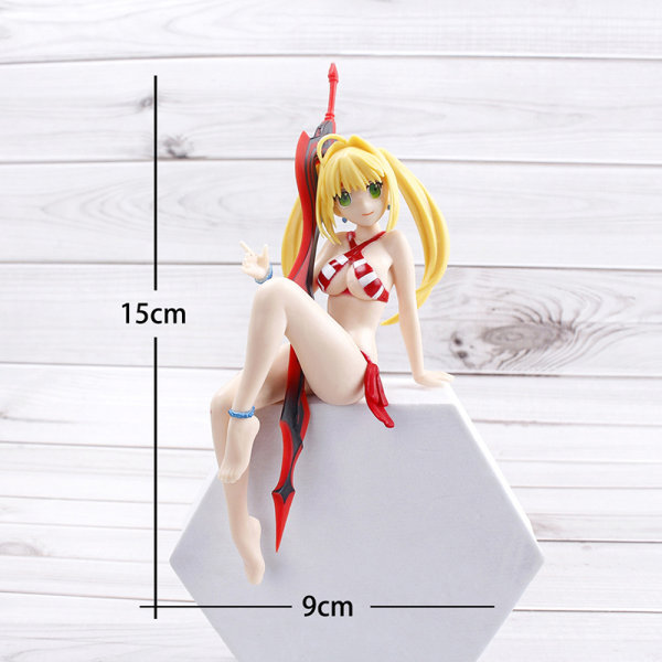 Seksikäs Bikini Girl Toimintafiguuri Anime Collection Malli Toys Car Sword God Domain (Athena)