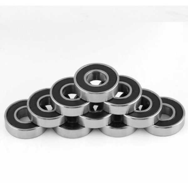 Pakke med 10 multifunktionskuglelejer med gummitætning, dyb rille 6001-2RS (12 x 28 x 8 mm)