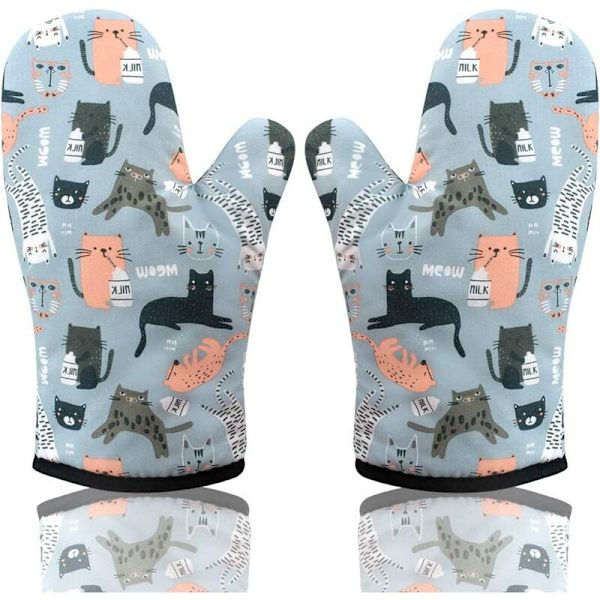 Style One 2 Pieces Animal Print Isoleringshandskar Ugnsvantar Ugnsvantar Andas Värmebeständig Ugnsvantar,