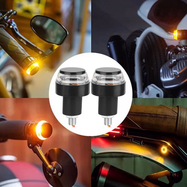 70 cm LED Nummerpladelys Blinklys Hvid til Gul til Motorcykel ATV Scooter