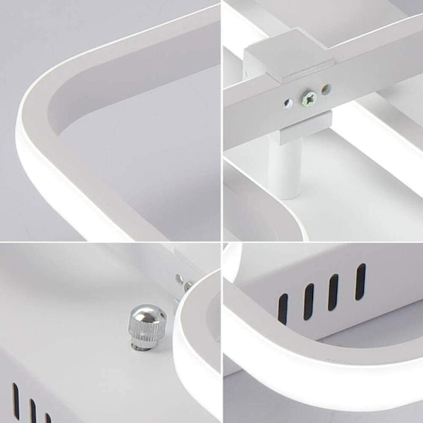 LED-taklys, moderne taklampe 52W 4680LM, 6000K kjølig hvit taklampe, for stue, kjøkken, seng
