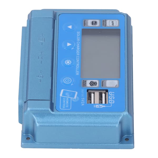 MPPT Solar Charge Controller 12V 24V 36V 48V 60V Auto Tuning Dual USB Bluetooth 60A
