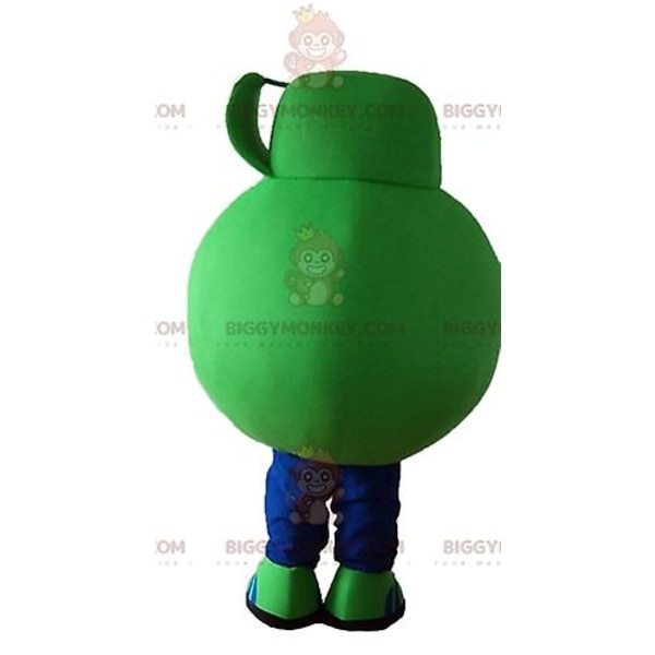 Maskottdräkt BIGGYMONKEY™ av produktménager vert Dettol L