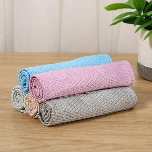 Mikrokuituliinat Miracle Cloth puhdistusliinat Kalavaaka puhdistuspyyhe Ympäristöystävällinen uudelleenkäytettävä pyyhe keittiön lasille