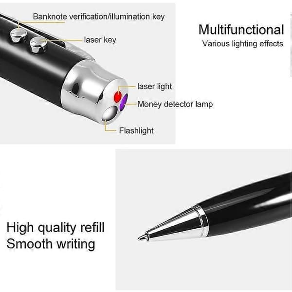 3-i-1 Laser Pen Style USB Flash Disk, Sølv Style 1