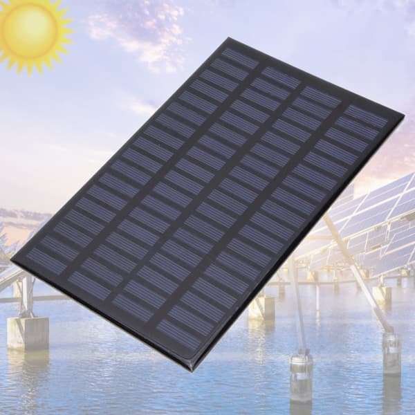 2,5W 18V Bærbar Sort Stabil Effektiv polykrystallinsk silicium solcellepanel til gør-det-selv-oplader