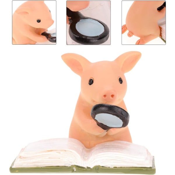 Kreativ søt grisesimulering tegneseriedyrmodelldekorasjon (liten griseseng)