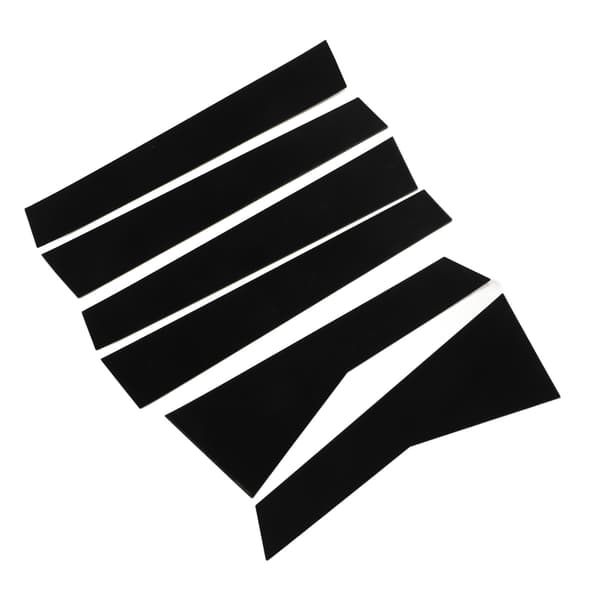 6 stk. blanke svarte trimdekalbeskyttelse for Honda CRV 2012-2016