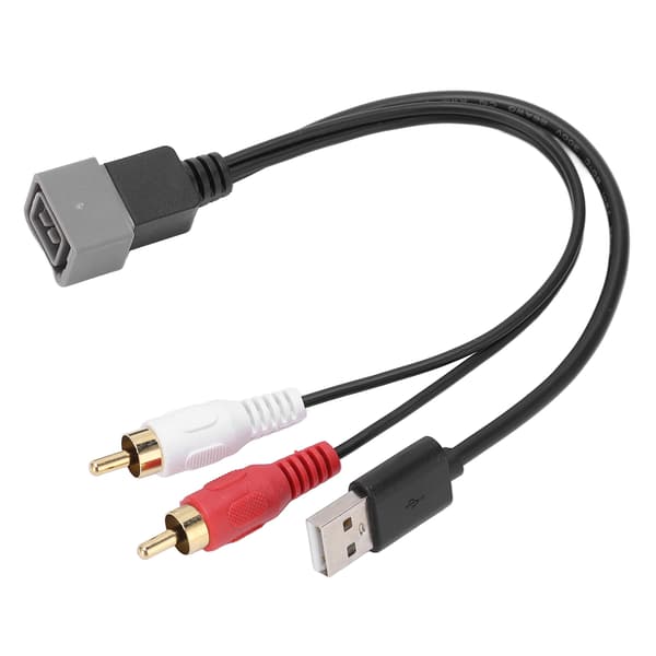 23cm 9.06in 8-Pin Bilstereo USB RCA Adapterkabel för Nissan Cube Juke Versa