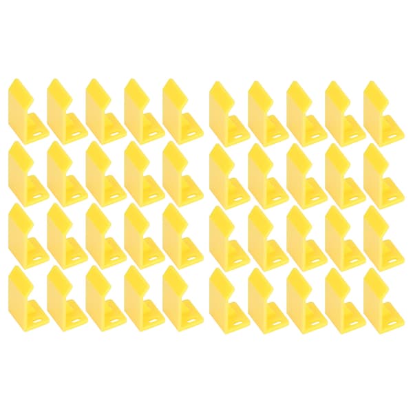 40 stk. ABS L-positioneringsblok Nem installation til testrack-reservedele