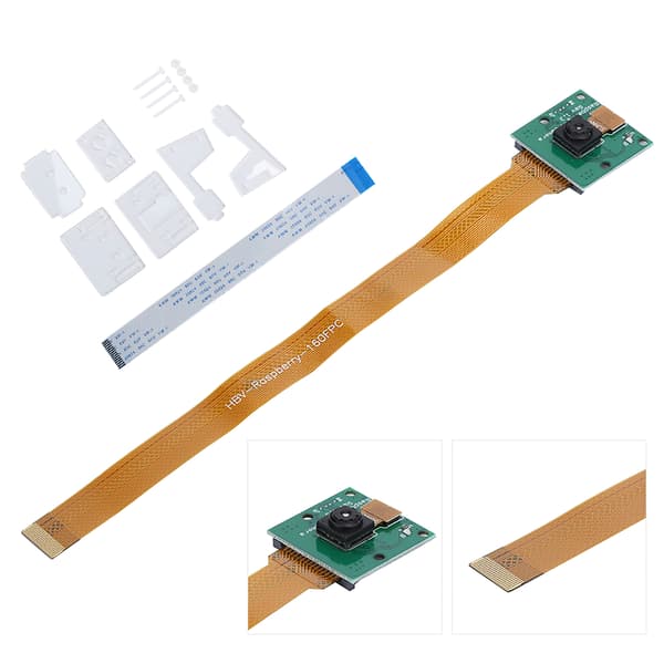 för Raspberry Pi 3 Kamerakit Kameramodul Fäste Stativ Kabel 15cm för Zero 1.3/Zero W