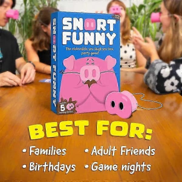 Snort Fun– Det utrolige "Du griner, du taber" selskabsspil[ht]