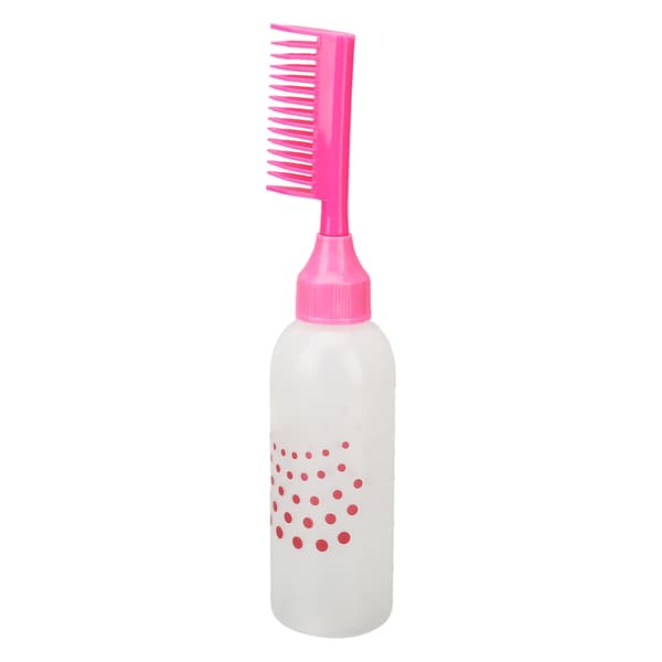 5-delars hårfärgningsflaskor Root Touch Up Applikator Färgdispenser Rosa flaskor med graderad skala