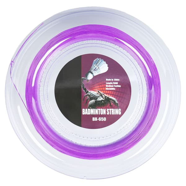 0,72 mm 200 m Badmintonracket String Nylon Badminton Träningsracket String Line BX 650 Lila