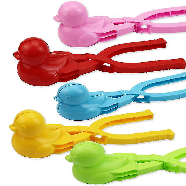 Vinterlek Snow Ducks Snöbollsklämma Snöklämma Leksaker Vinter utomhuslek Snöspela snöbollsenhet (2-pack)