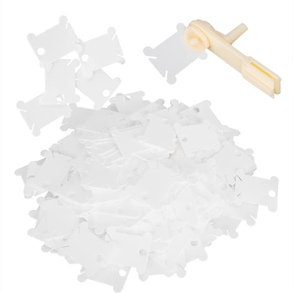 200 stk. plasttrådvikleplater for tilbehør til korsstingssøm