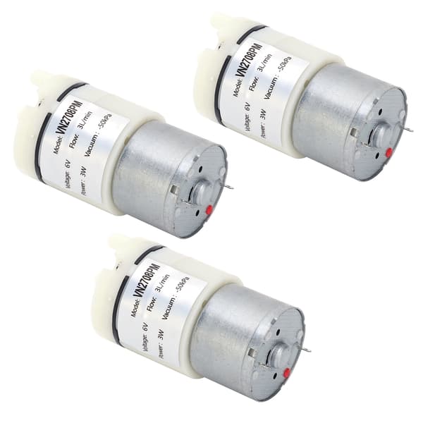 Mini Vakuum Vatten Luftpump för Akvarium DC 6V 3 st