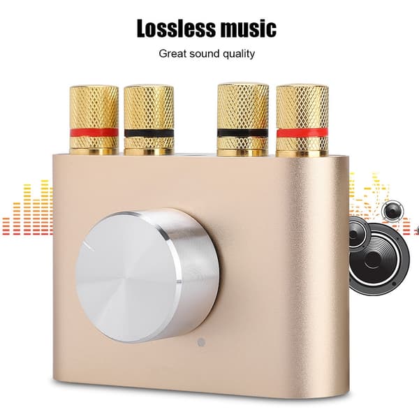 Mini Bluetooth Effekt Digital Forsterker 100W Hifi Stereo Audio Spiller Amp EU Plugg