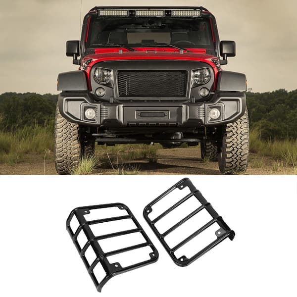 Jeep Wrangler JK 2007 2017 Baglygte Dæksel Sort