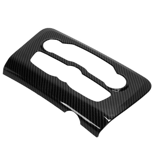 Kulfiberstil AC Kontrolpanel Trim Erstatning til Dodge Charger 2015 2021 Sort