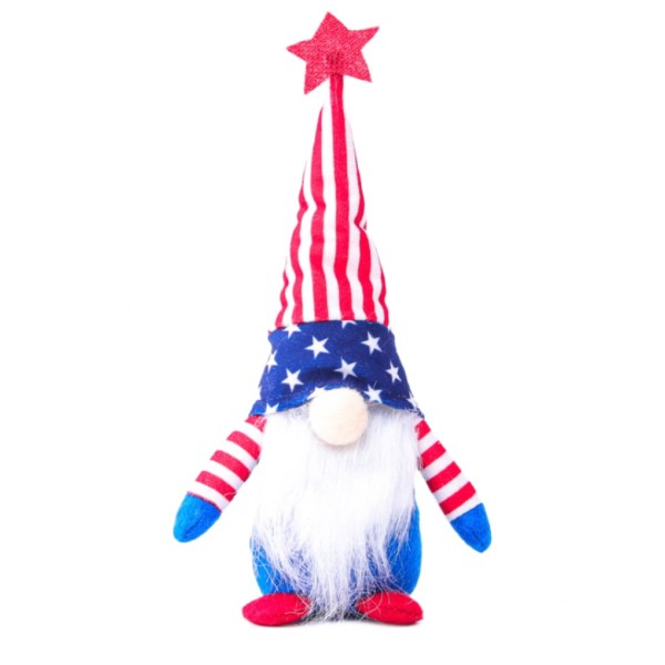 Amerikanska nationaldagen självständighetsdagen ansiktslös gammal man docka kreativ amerikansk skog gubbe tygprydnad (två stilar C)