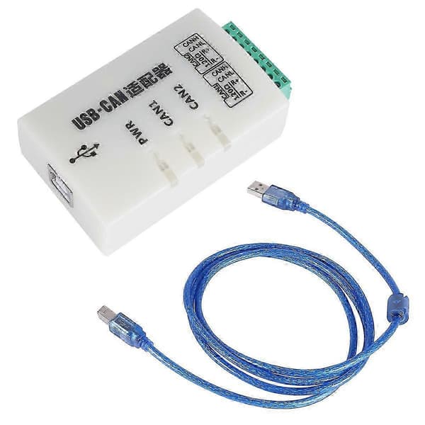 CAN Bus Analyzer CANOpenJ1939 USBCAN-2A USB til CAN-adapter Dobbelt sti kompatibel ZLG[ht] White