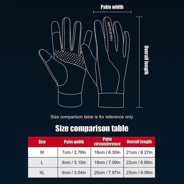 Vinterhandskar Thermal tjocka snöhandskar Thermal skidhandskar Pekskärmshandskar Vinterhandskar Pekskärms Anti-Slip Finger Open-handskar