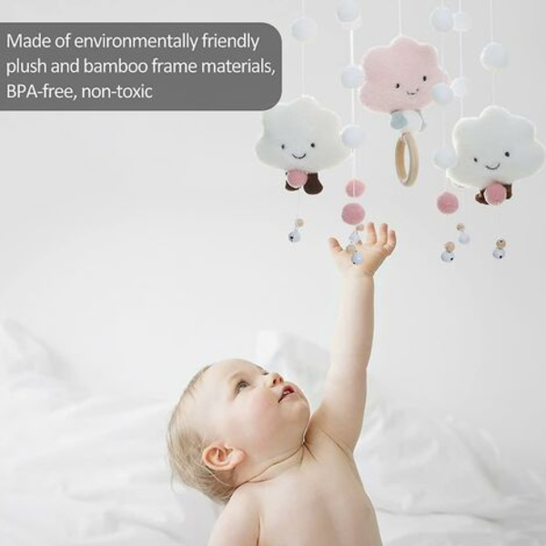 Crib Mobile Wind Chime Safety Crib Mobile Pendant Wind Chime rosa