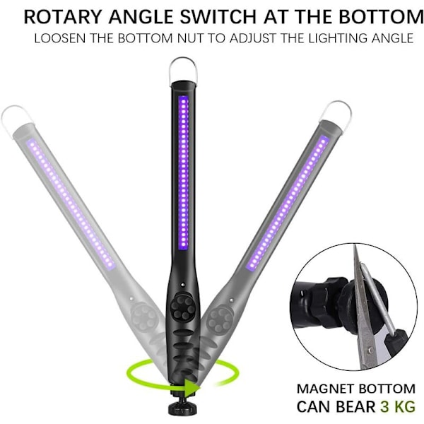 Bærbar krog desinfektion stick UV desinfektion lampe,