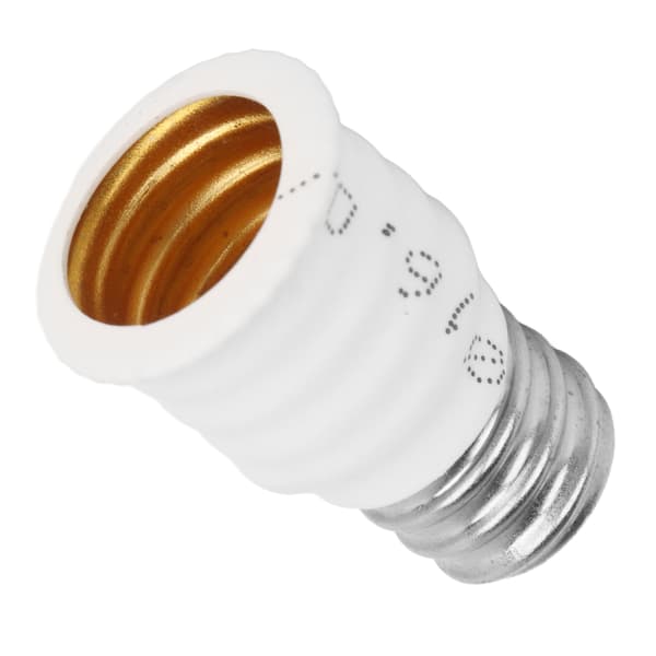E12 till E14 Adapter E14 till E12 Glödlampa Konverterare för Garage Sovrum Vardagsrum Kök Korridor Vit