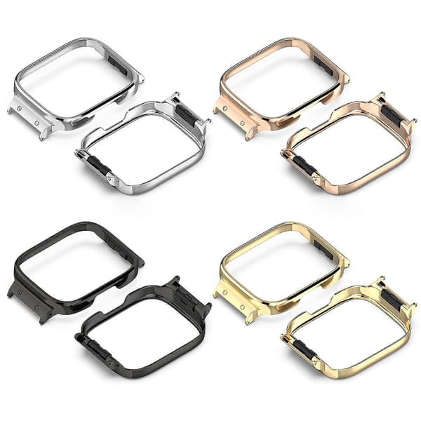 Skyddande klockram i metall Silver