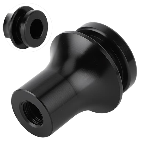 M10x1 5 Gear Knob Boot Holder Låsemøtrik Adapter Sort
