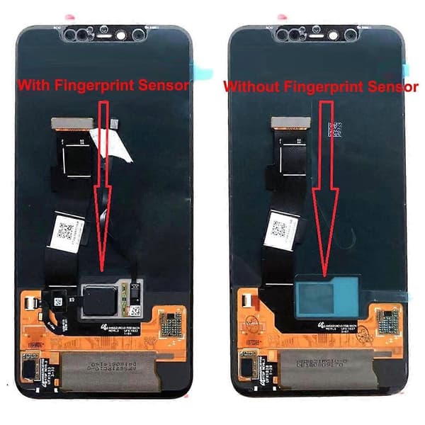 KOMPATIBEL LCD-skærm til Xiaomi Mi 8 UD / Mi 8 Pro Digitizer Fuld Samling med Fingeraftrykssensor (Sort) Svart