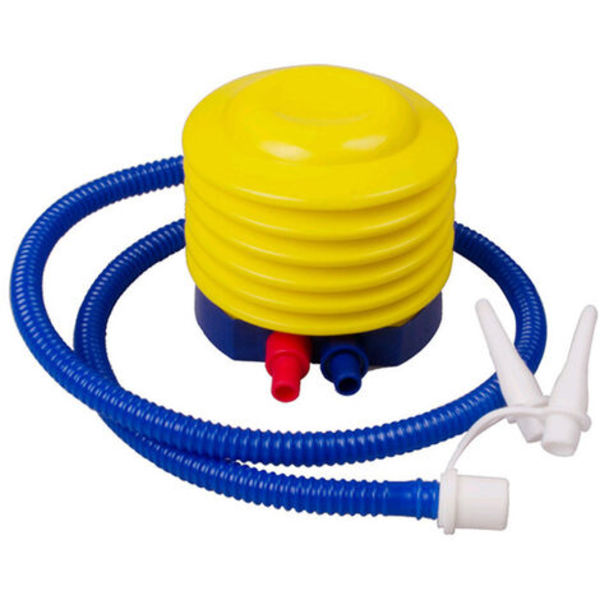 Sportsfotpumpe oppblåsbar pumpe for gummibåter, yoga, seng, madrass, gummibåt, treningsball, ball, baller, svøm