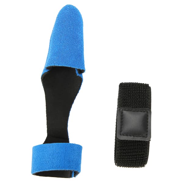 Ekspanderbart neopren fiskestangarmbeskyttelse Hanskebeskyttelse Cap Rod Strap Set (blå)