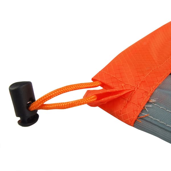 Mesh Snørepose til Opbevaring til Udendørs Rejser Vandreture Camping Orange Medium