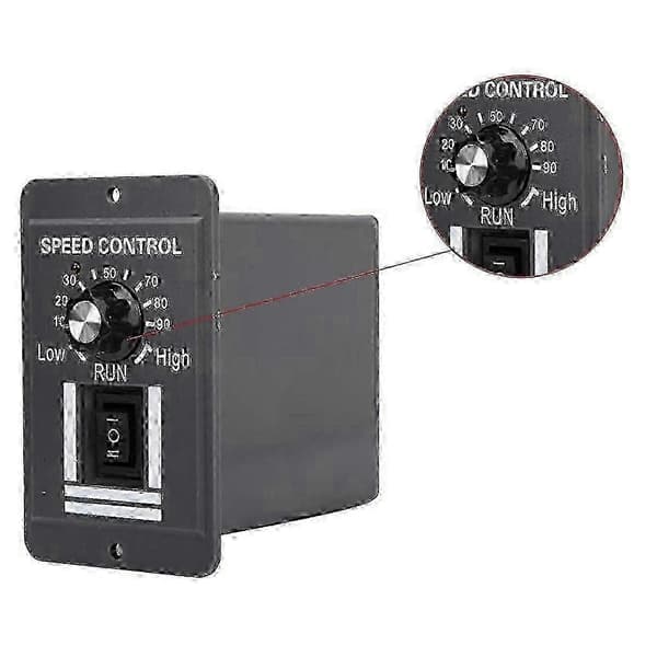 Dc 12-60v 40a Pwm Børstemotor Hastighedsregulator Ccw Vendbar Afbryder X1040 Til Frem/Tilbage Rota - L