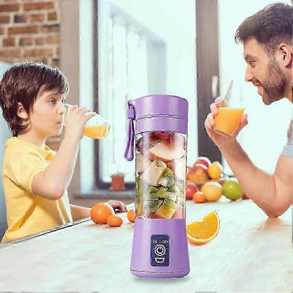 Mini bärbar kopp juicing elektrisk mixer matberedare smoothie maker mixer pink