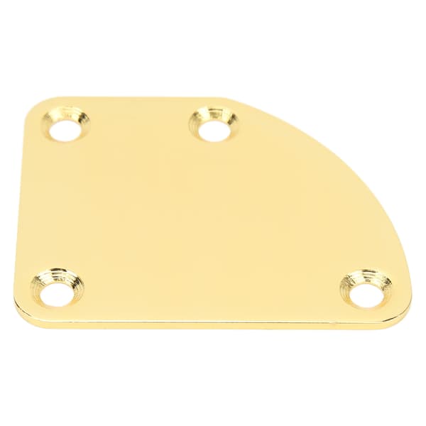 Gitarrhalsplatta 4 Hål Böjd Enkel Installation Anti-Rep Guld Elgitarr