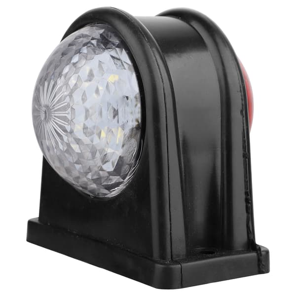 8 LED Rød Hvid Rund Kant Lys 10-30V