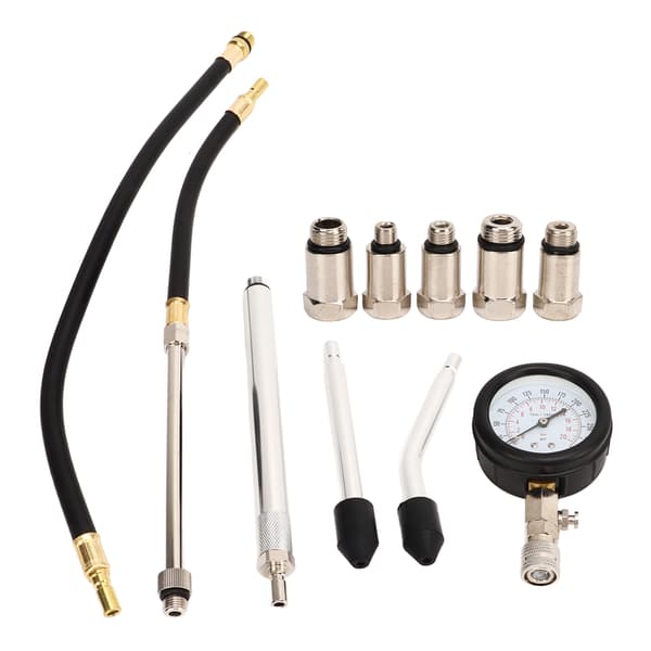 17 Cylinder Kompressionstester Kit Digital Måler 0 til 300 PSI Universal Motor Motor Trykdetektion