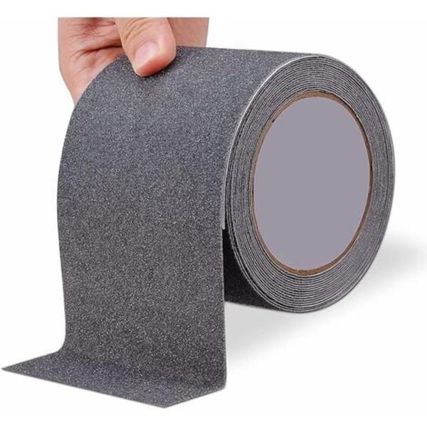 Grå skridsikker klæbende tape 5 mx 2,5 cm