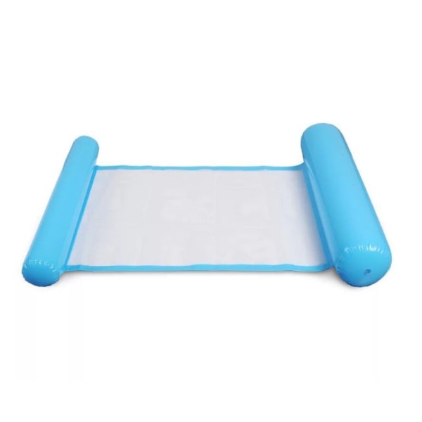 2-delt bassenghengekøye flytende hengekøyer Oppblåsbar flytende hvilestol for voksne (blå)