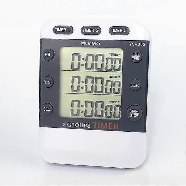 3-radig magnetisk digital klocka digital kökstimer magnetisk digital timer digital klassrumstimer klassrumstimers 8.87X6.8X1.62cm