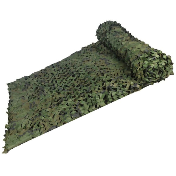 1,5*10m enkelskiktsfärg djungel kamouflage kamouflage nät grönt skuggnät för utomhusdekoration,