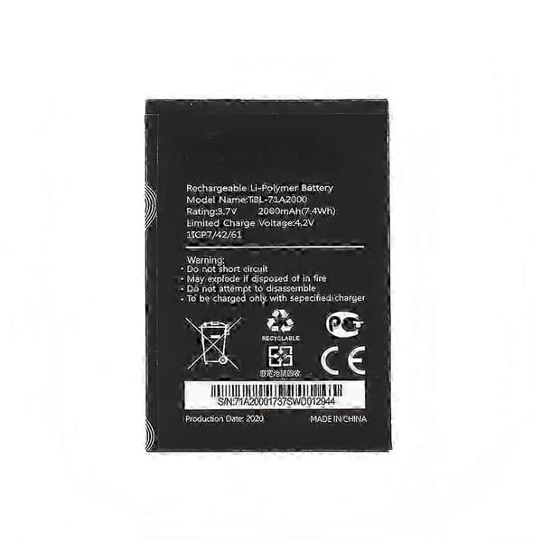 Montering 3.8V 2000mAh batteri (kod: TBL-71A2000) för TP-LINK TL-TR861 761 M5350 TBL-71A2000