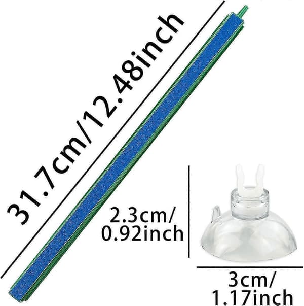 12 tum 30 cm luftstensstång bubbeldiffusor 2 st syreslangkrok 2-pack akvarieluftsten bubbelutsläpp