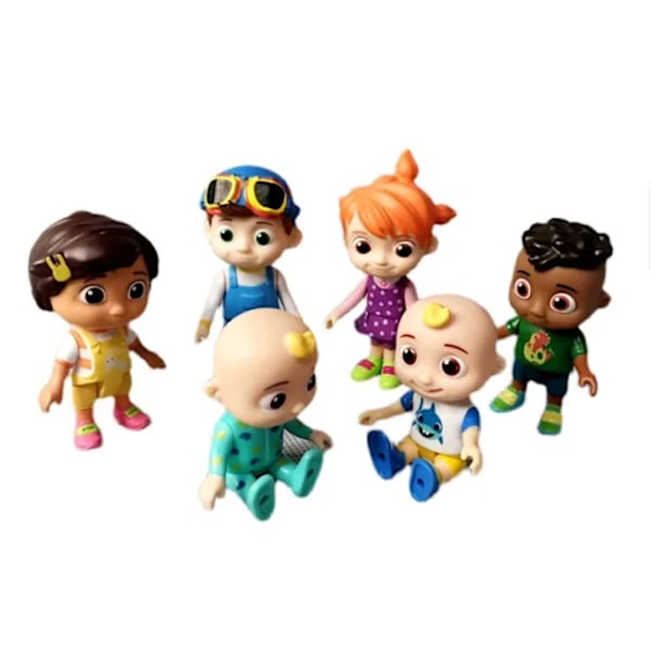 CoComelon 6 typer av tecknade animationsdockor